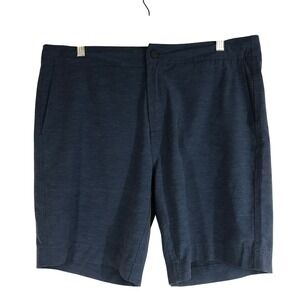 Faherty All Day Shorts Men's Blue Heathered Casual Everyday Performance Medium